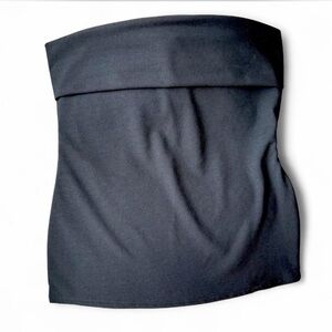 Boohoo Charcoal Strapless Top
